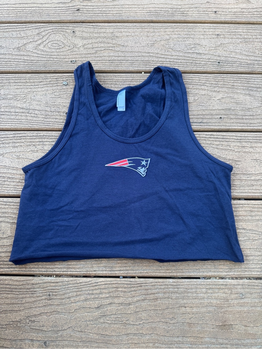 Navy Patriots Women's Crop Tank Top XS